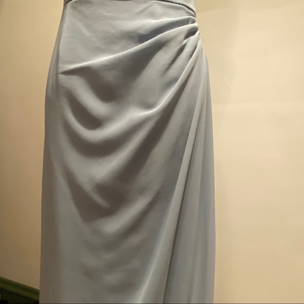 After Six One Shoulder Gown with Rhinestone Detail - Picture 6 of 7